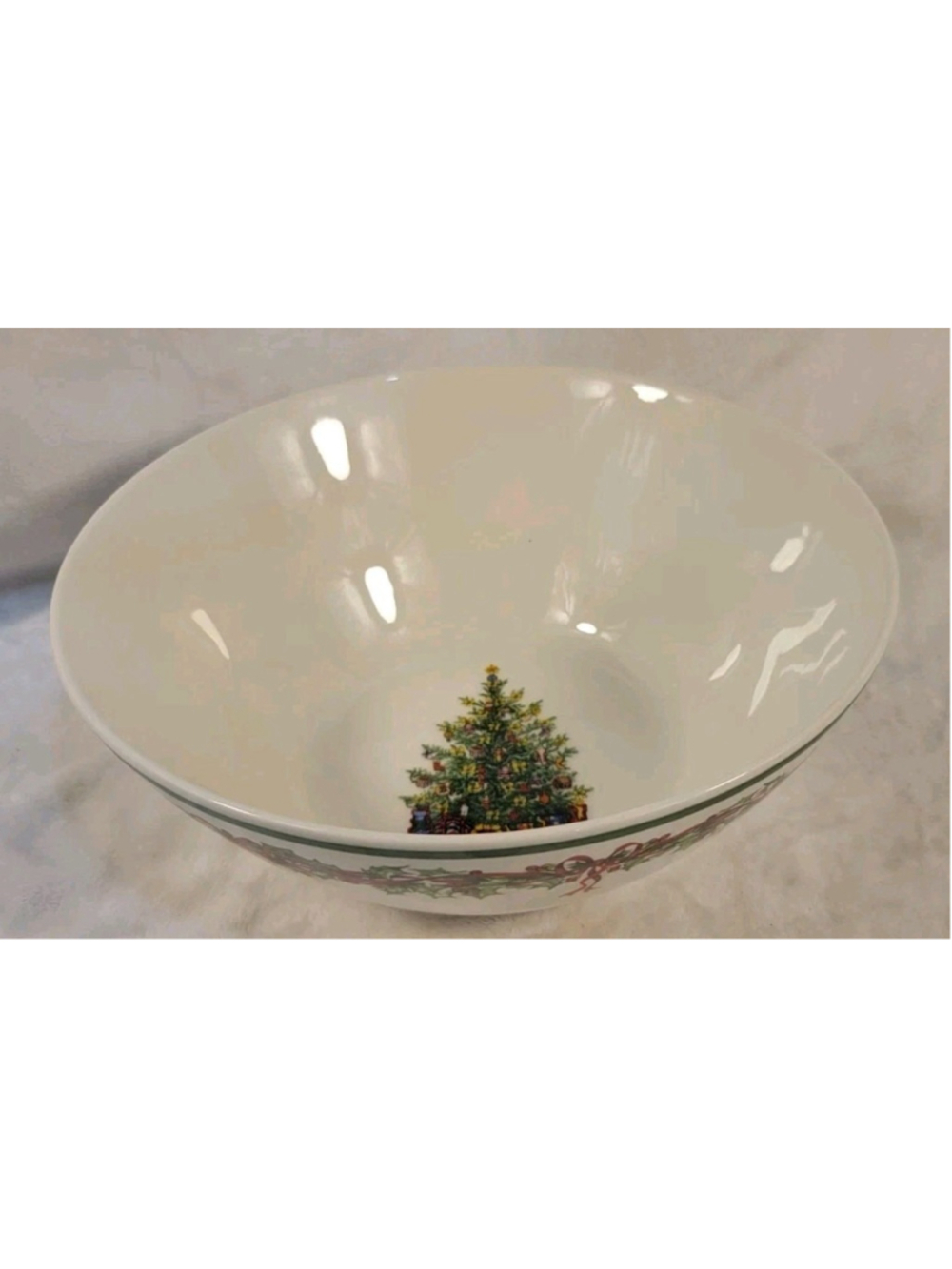 Christopher Radko Traditions Holiday Celebrations Christmas Serving Bowl 9-1/2"